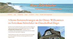 Desktop Screenshot of haus-stoertebeker-zingst.de