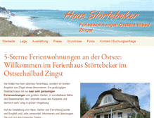 Tablet Screenshot of haus-stoertebeker-zingst.de